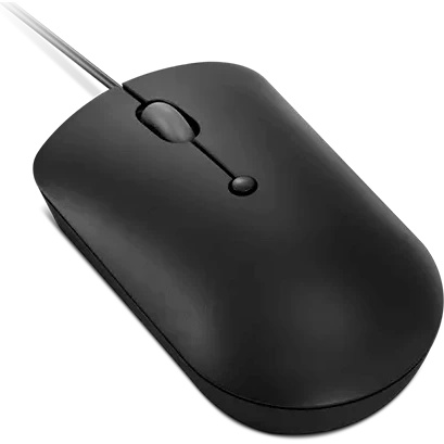Мышь Lenovo 400 черный оптическая (2400dpi) USB-C (3but)