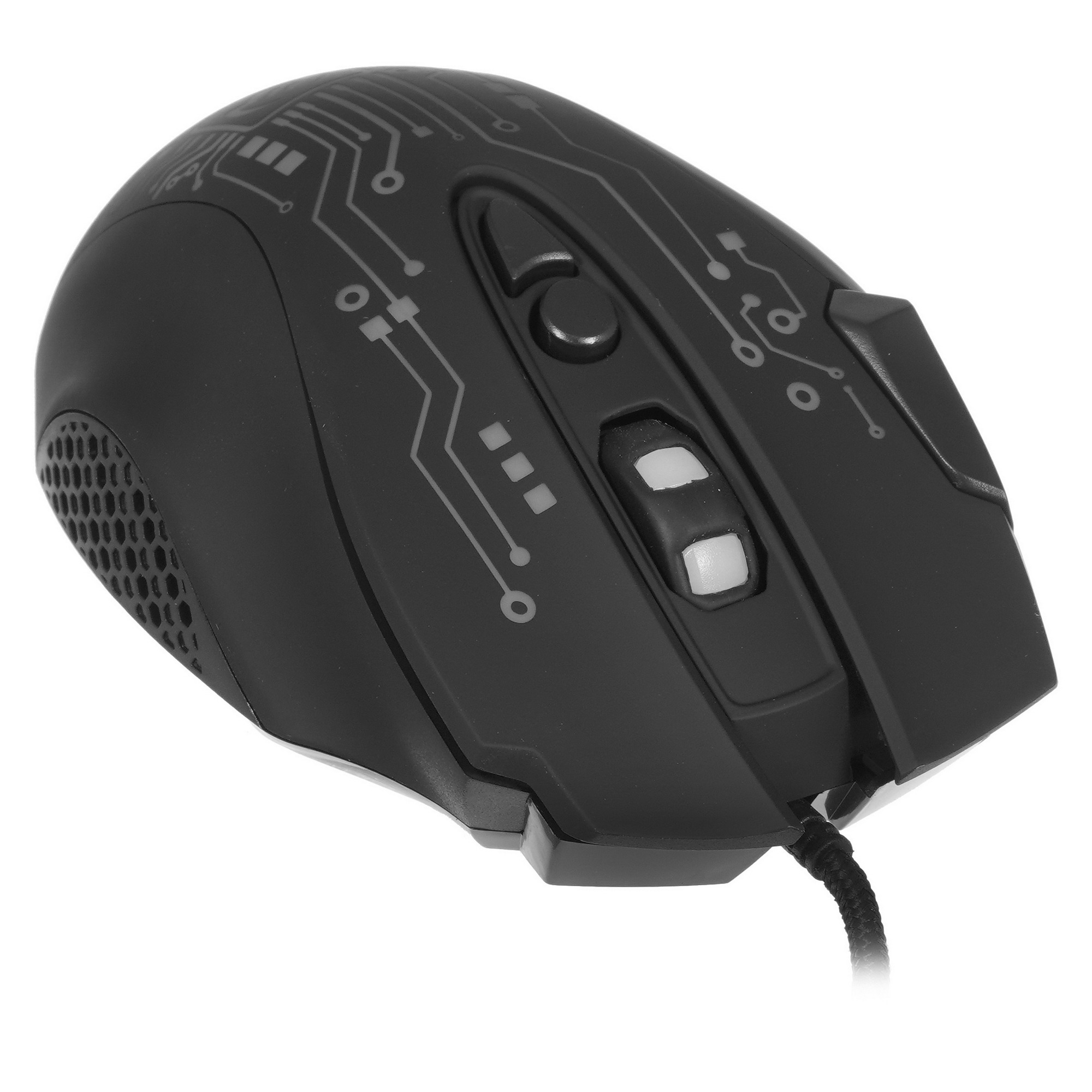 Мышь проводная SVEN RX-G715 черный, 3200 dpi, USB, кнопки - 8