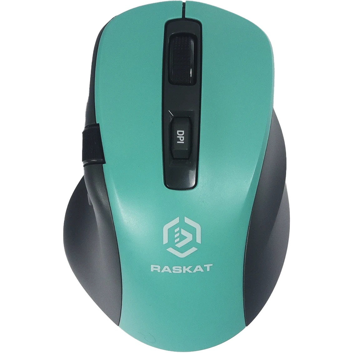 Мышь Raskat M020W зеленый/черный