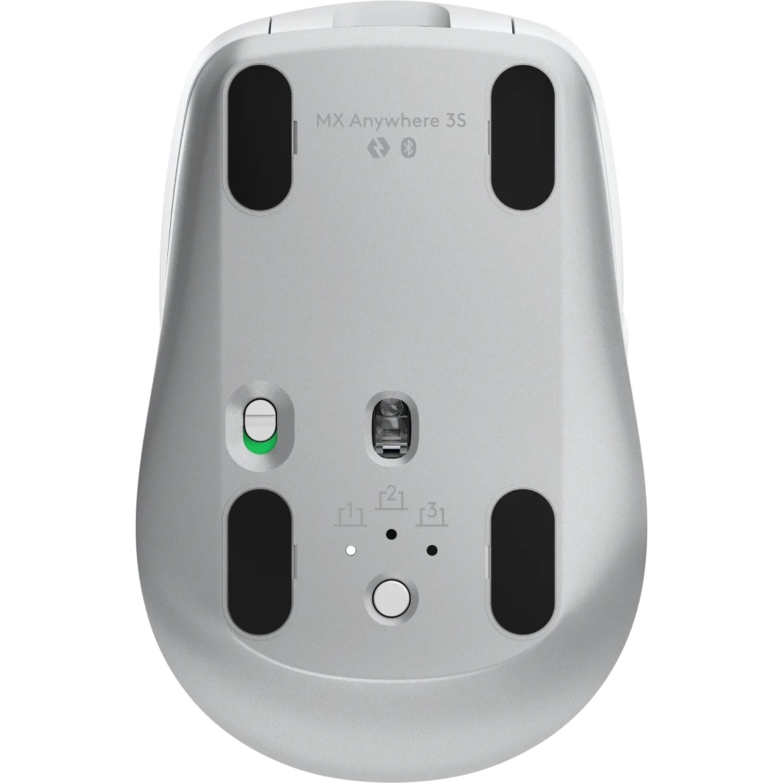 Мышь Logitech MX Anywhere 3S светло-серый оптическая 8000dpi silent беспров. BT/Radio USB для ноутбу