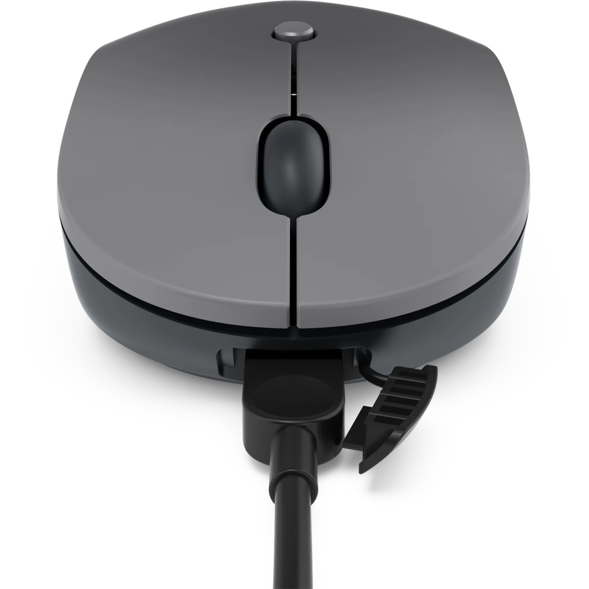 Мышь Lenovo Go серый оптическая (2400dpi) беспроводная USB-C для ноутбука (3but)