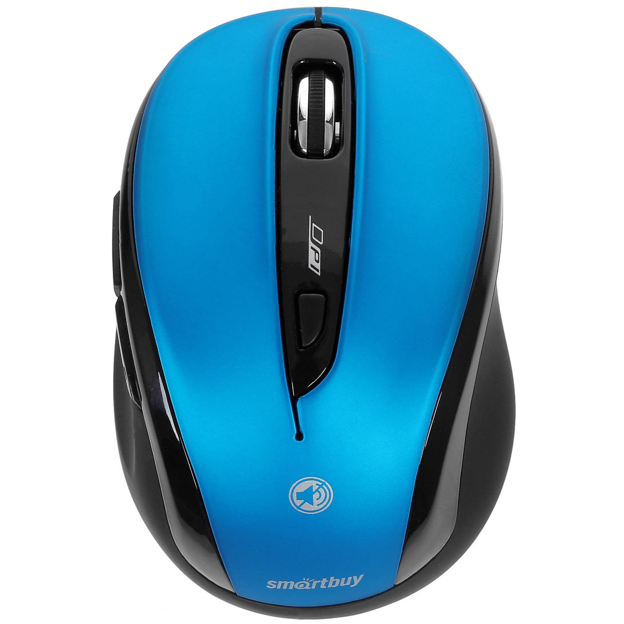 Мышь беспроводная беззвучная Smartbuy 612AG синяя, Blue LED SBM-612AG-BK