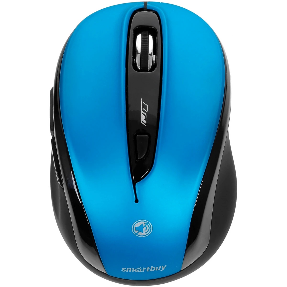 Мышь беспроводная беззвучная Smartbuy 612AG синяя, Blue LED SBM-612AG-BK