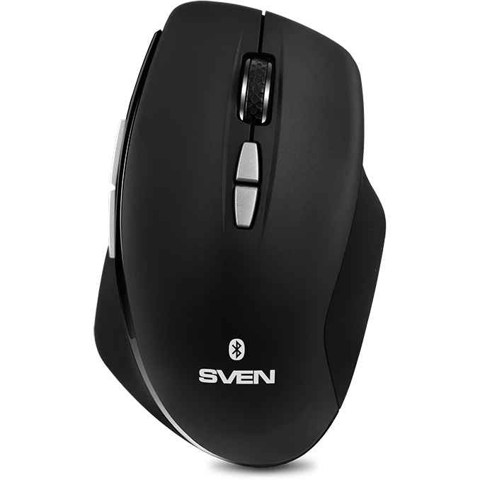 Мышь беспроводная SVEN RX-590SW черный, 1600 dpi, радиоканал, Bluetooth, USB, кнопки - 7