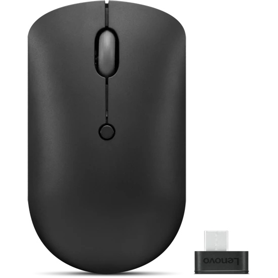 Мышь Lenovo 400 черный оптическая (2400dpi) беспроводная USB-C (3but)