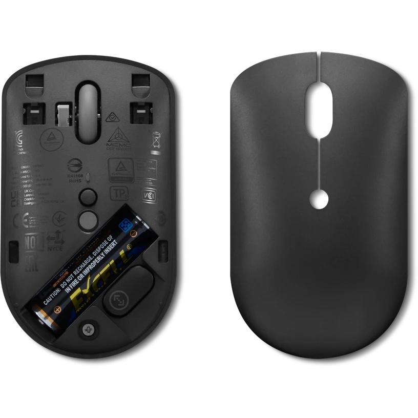 Мышь Lenovo 400 черный оптическая (2400dpi) беспроводная USB-C (3but)