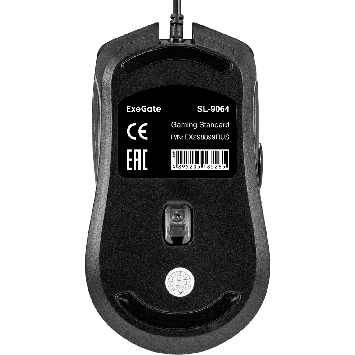 Мышь проводная ExeGate Professional Standard SL-9064 черный, 3600 dpi, USB, кнопки - 6