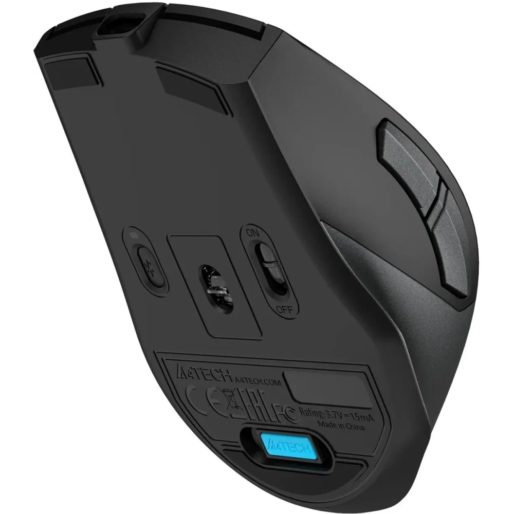 Мышь беспроводная A4Tech Fstyler FB45CS Air2 серый, 2000 dpi, радиоканал, Bluetooth, USB, кнопки - 7