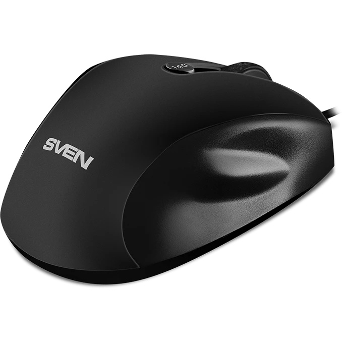 Мышь проводная SVEN RX-113 черный, 2000 dpi, USB, кнопки - 6
