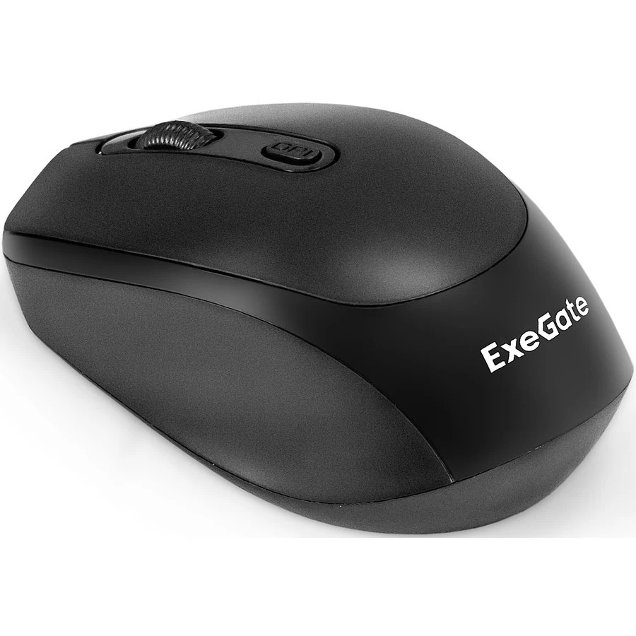 Мышь беспроводная ExeGate Professional Standard SR-9005 черный, 1200 dpi, радиоканал, USB, кнопки -