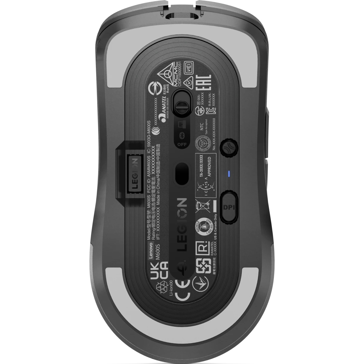 Мышь Lenovo Legion M600s Qi Wireless Gaming темно-серый оптическая 19000dpi беспров. BT/Radio USB (G