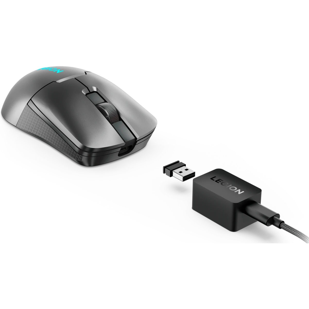 Мышь Lenovo Legion M600s Qi Wireless Gaming темно-серый оптическая 19000dpi беспров. BT/Radio USB (G