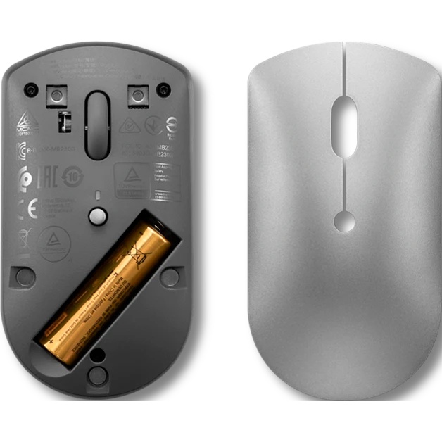 Мышь Lenovo 600 Bluetooth Silent светло-серый оптическая 2400dpi беспров. (GY50X88832)
