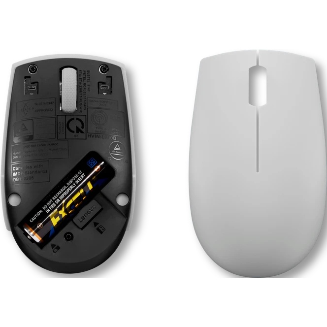 Мышь Lenovo 300 Wireless Compact серый оптическая 1000dpi беспров. (GY51L15678)