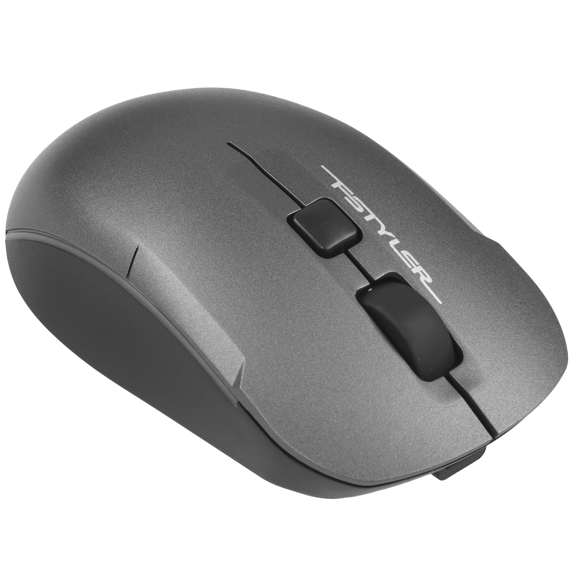 Мышь беспроводная A4Tech Fstyler FB26CS Air2 серый/черный, 2000 dpi, радиоканал, Bluetooth, USB, кно