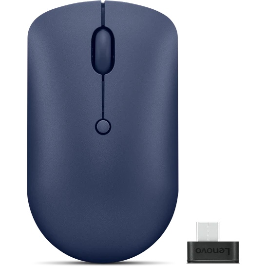 Мышь Lenovo 540 USB-C Wireless Compact темно-синий оптическая 2400dpi беспров. BT/Radio USB (GY51D20