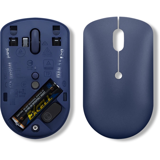 Мышь Lenovo 540 USB-C Wireless Compact темно-синий оптическая 2400dpi беспров. BT/Radio USB (GY51D20