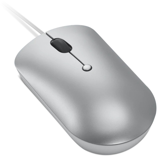 Мышь Lenovo 540 светло-серый оптическая 2400dpi USB2.0 (GY51D20877)