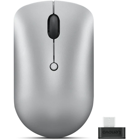 Мышь Lenovo 540 USB-C Wireless Compact светло-серый оптическая 2400dpi беспров. BT/Radio USB (GY51D2