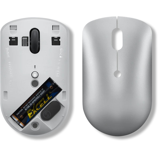 Мышь Lenovo 540 USB-C Wireless Compact светло-серый оптическая 2400dpi беспров. BT/Radio USB (GY51D2