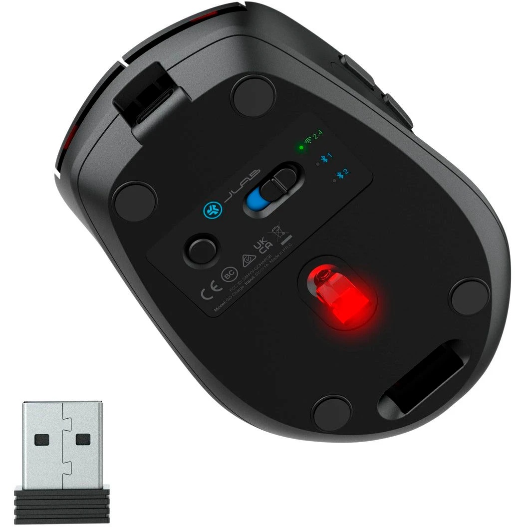 Беспроводная мышь Jlab Go Charge Mouse c функцией подзарядки, Link USB- A