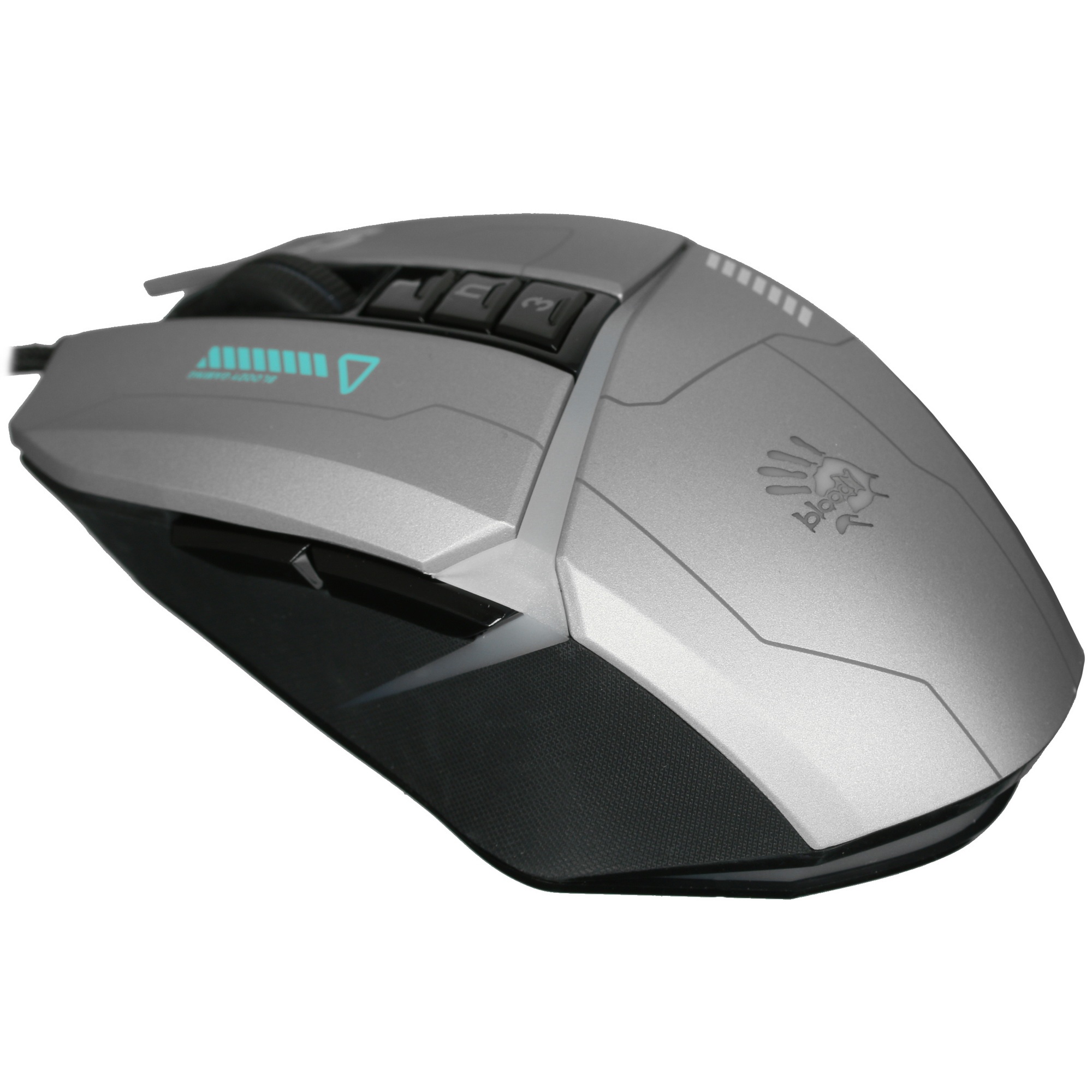 Мышь проводная A4Tech Bloody W60 Max серый/черный, 10000 dpi, USB, кнопки - 10