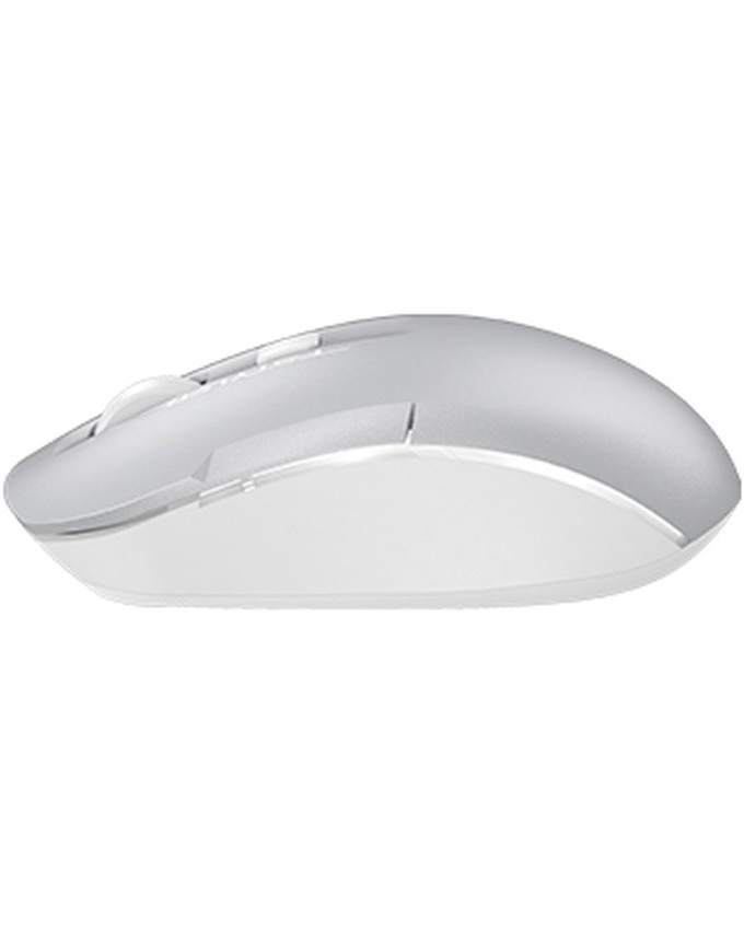 Мышь беспроводная A4Tech Fstyler FB26CS Air2 серебристый/белый, 2000 dpi, радиоканал, Bluetooth, USB