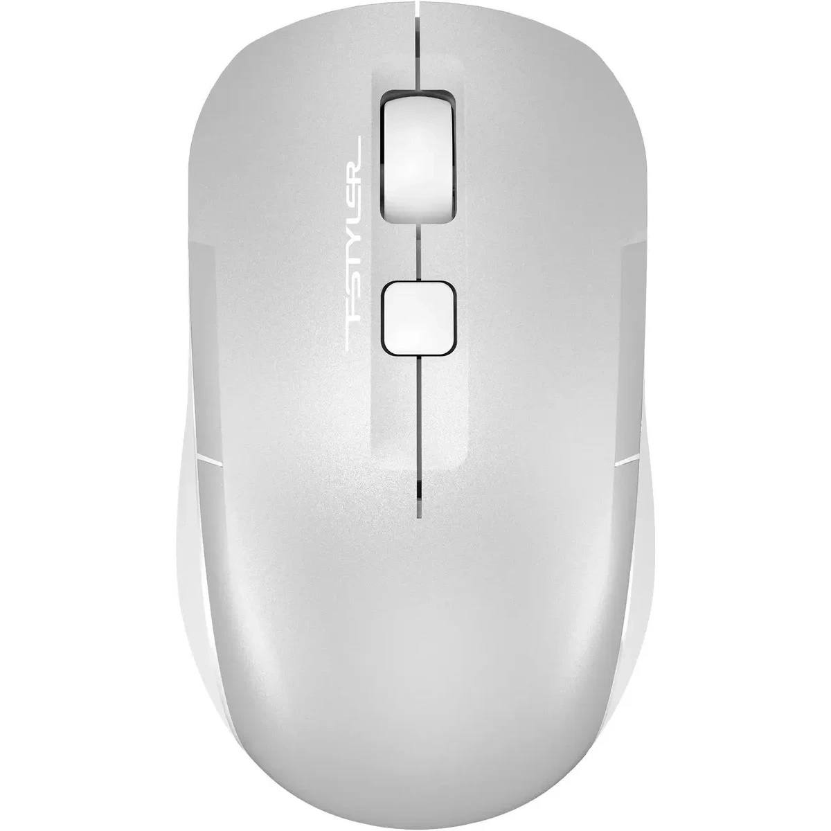 Мышь беспроводная A4Tech Fstyler FB26CS Air2 серебристый/белый, 2000 dpi, радиоканал, Bluetooth, USB