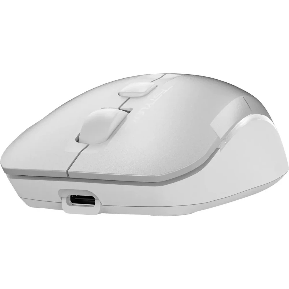 Мышь беспроводная A4Tech Fstyler FB26CS Air2 серебристый/белый, 2000 dpi, радиоканал, Bluetooth, USB