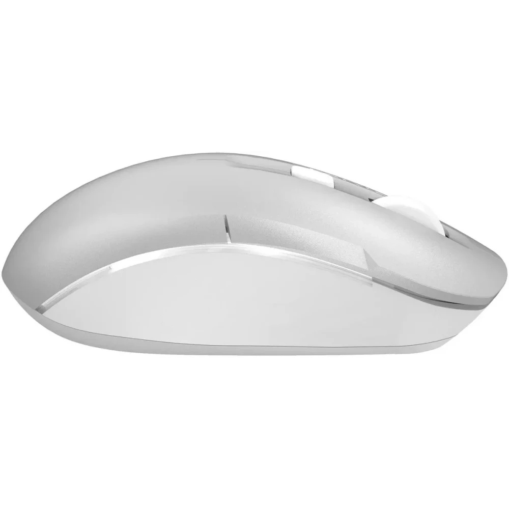 Мышь беспроводная A4Tech Fstyler FB26CS Air2 серебристый/белый, 2000 dpi, радиоканал, Bluetooth, USB