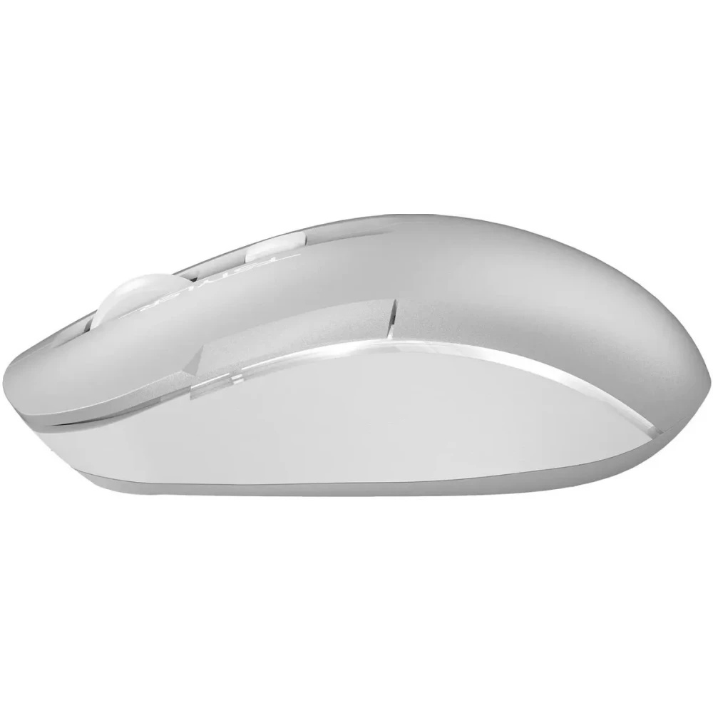 Мышь беспроводная A4Tech Fstyler FB26CS Air2 серебристый/белый, 2000 dpi, радиоканал, Bluetooth, USB