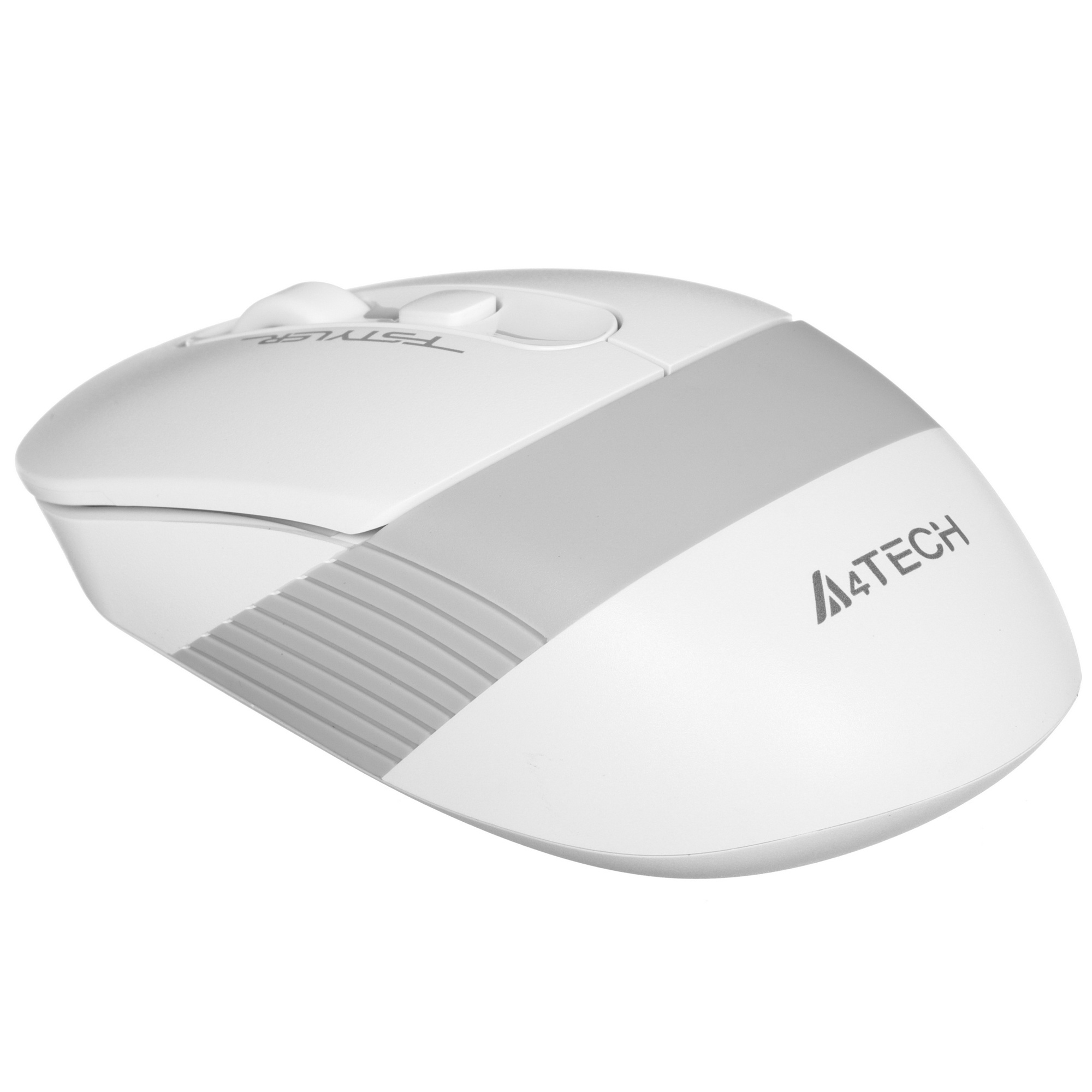 Мышь беспроводная A4Tech Fstyler FB10CS белый/серый, 2000 dpi, радиоканал, Bluetooth, USB, кнопки -