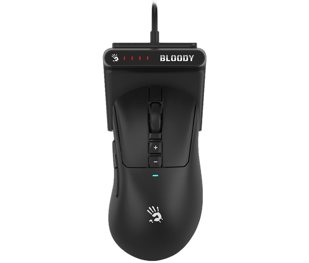 Мышь A4Tech Bloody R73 Ultra Duo черный оптическая 20000dpi беспров. USB-C 7but (R73 ULTRA DUO BLACK