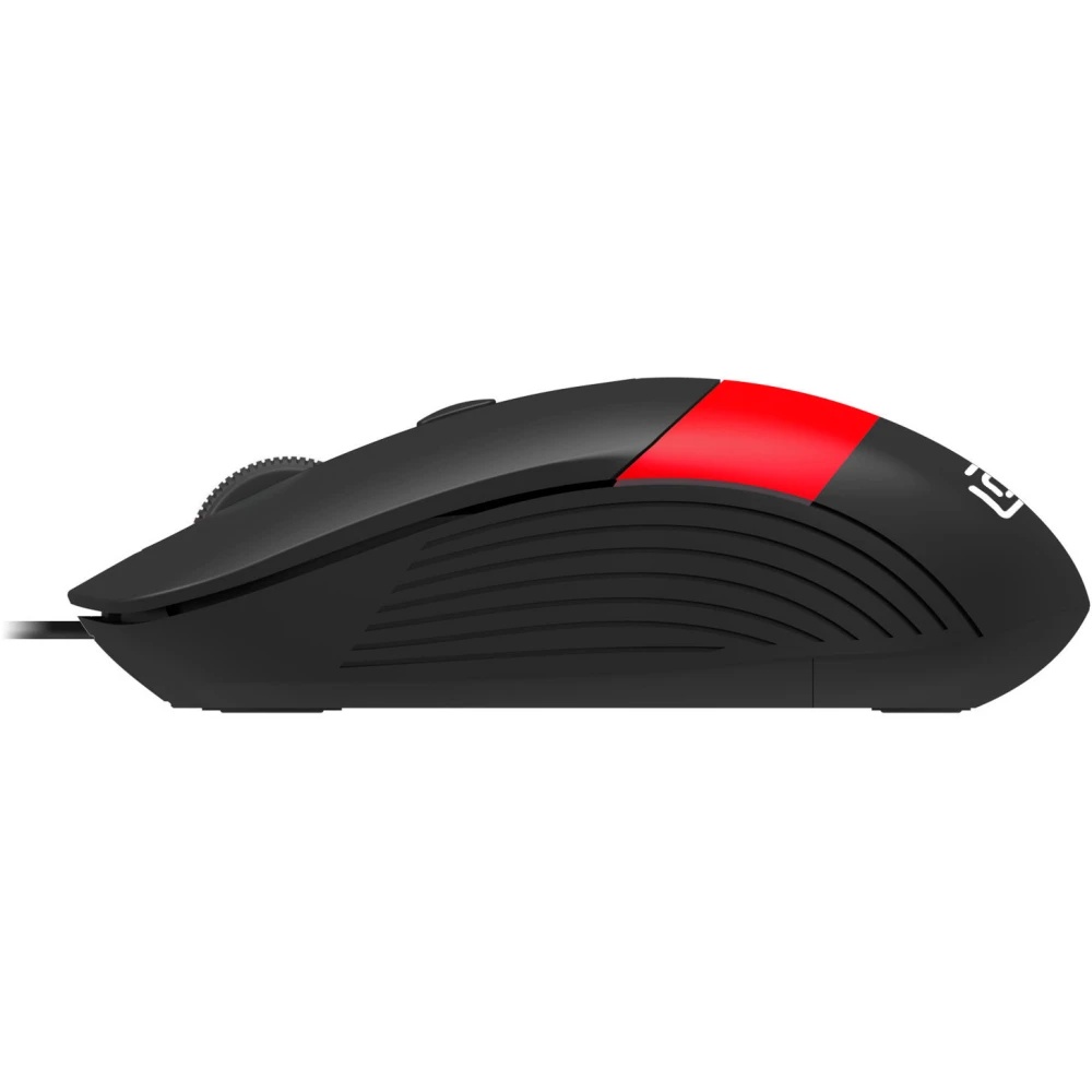 Мышь проводная Oklick 310M черный/красный, 2400 dpi, USB, кнопки - 4