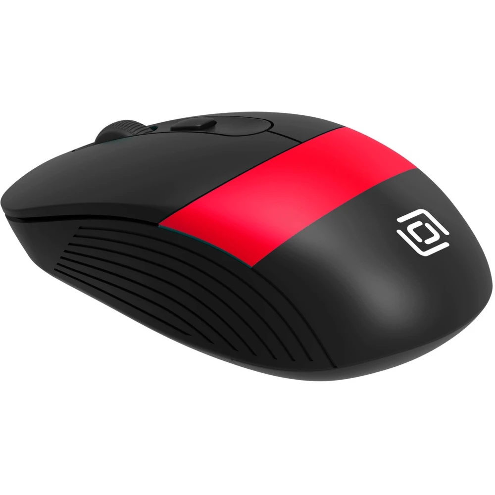 Мышь проводная Oklick 310M черный/красный, 2400 dpi, USB, кнопки - 4