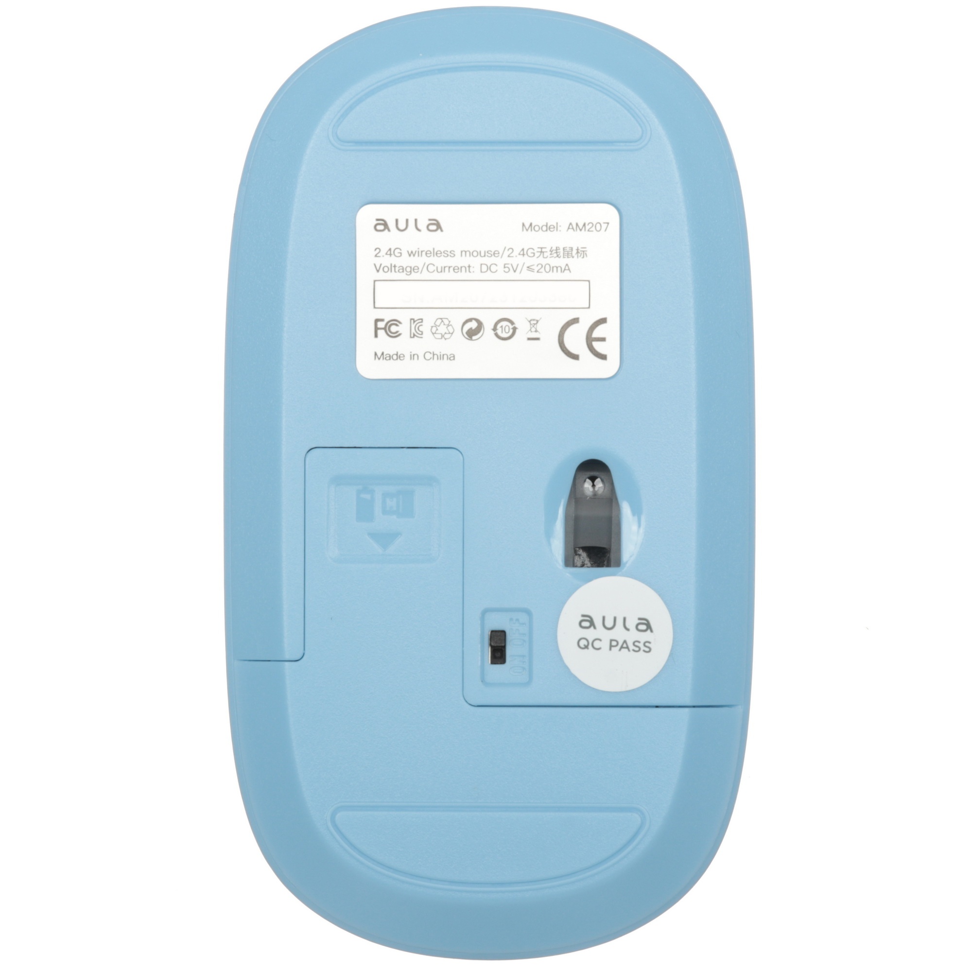 Мышь беспроводная AULA AM207 Blue