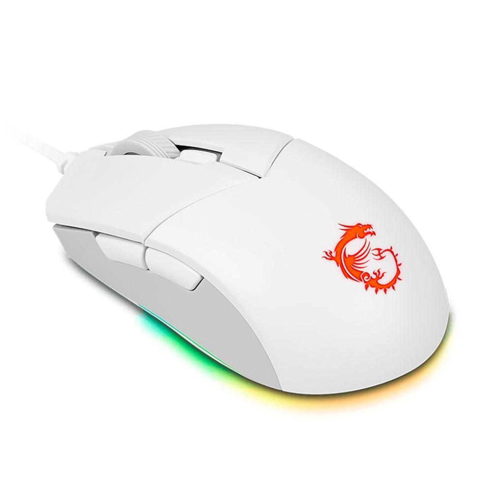 Мышь MSI Clutch GM11 белый оптическая (5000dpi) USB (5but)