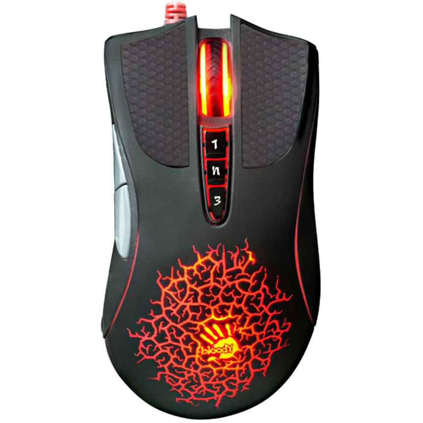 Мышь проводная A4Tech Bloody AL90 Blazing черный, 12000 dpi, USB, кнопки - 8