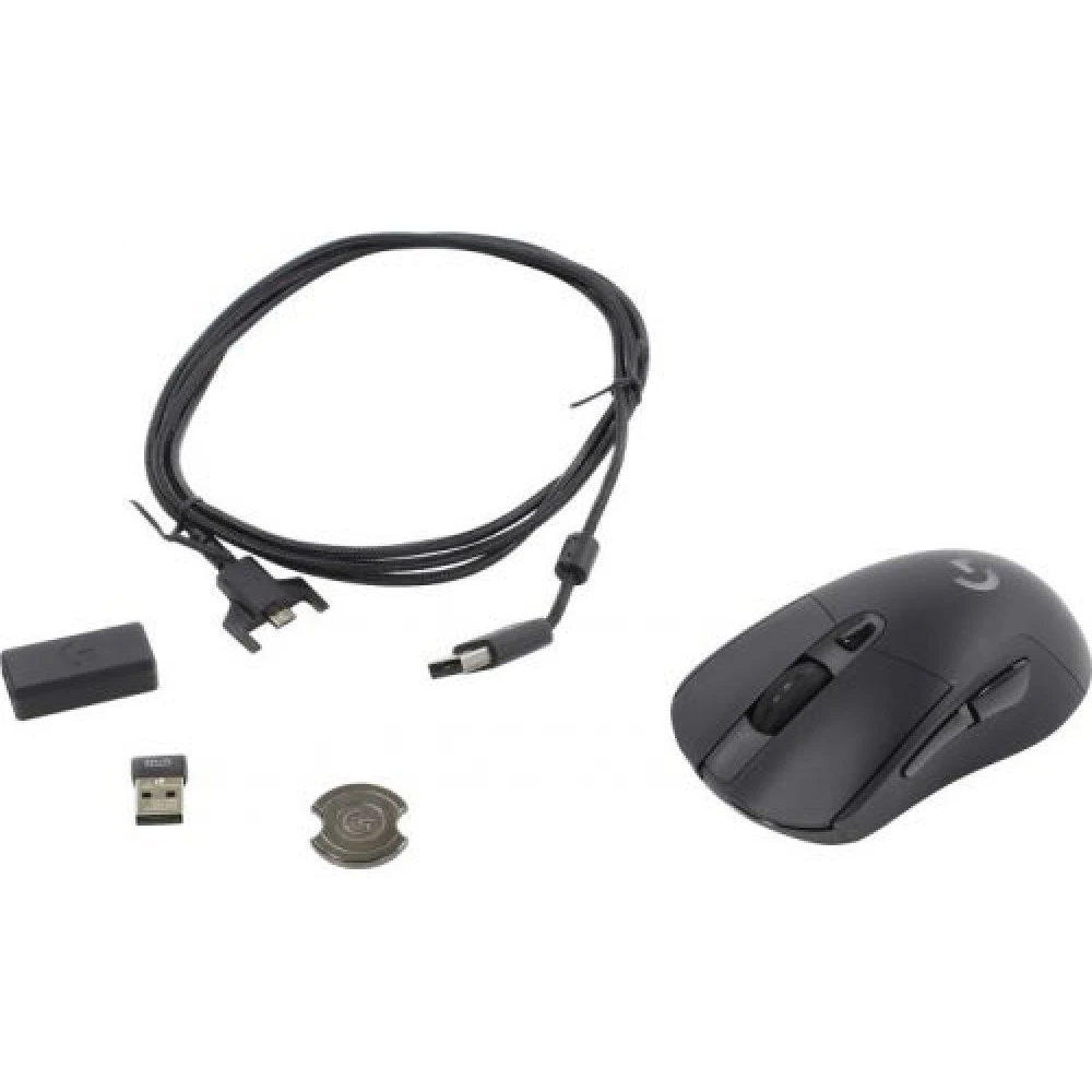 Мышь игровая Logitech G703 Lightspeed черная, сенсор 100-25600dpi (Hero25K), беспроводная 2.4GHz + U