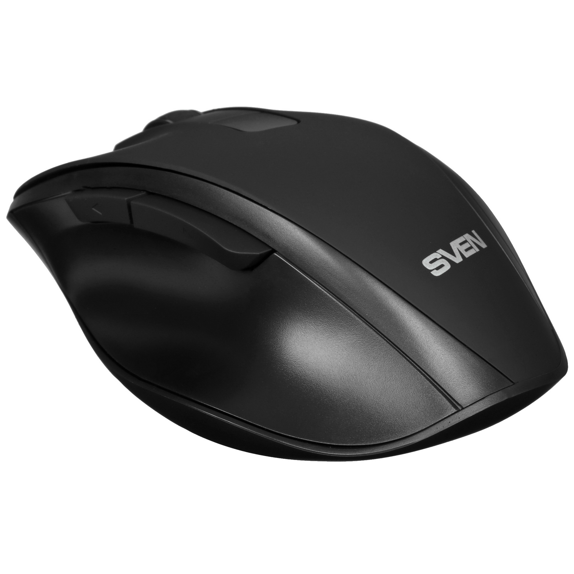 Мышь беспроводная Sven RX-525SW черная (бесшумн. кл., 5+1кл. 600-1400DPI, Soft-touch, блист.)