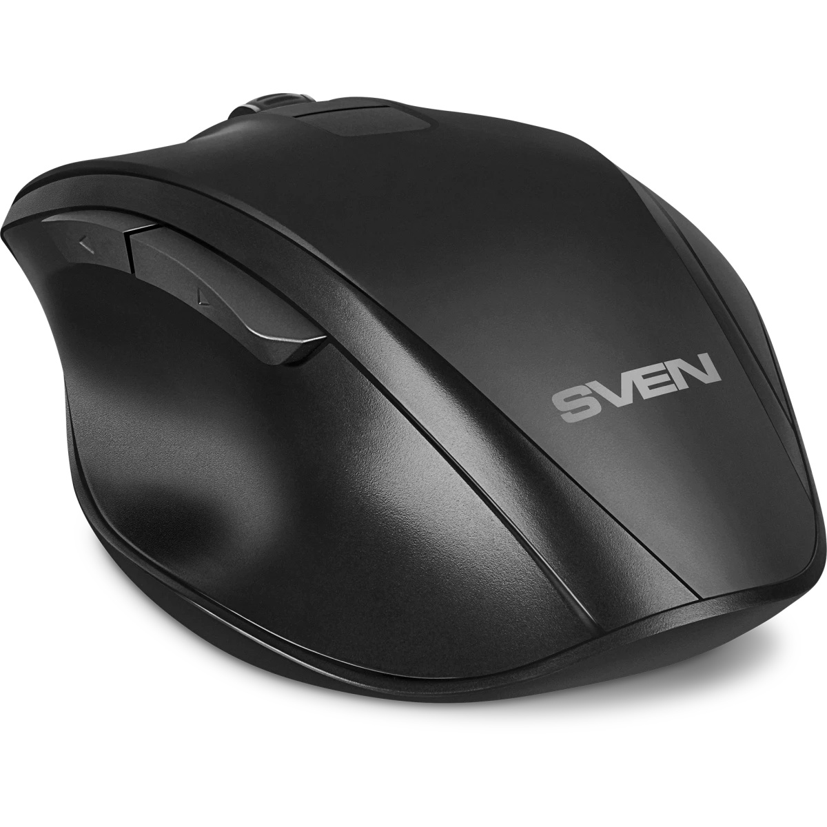 Мышь беспроводная Sven RX-525SW черная (бесшумн. кл., 5+1кл. 600-1400DPI, Soft-touch, блист.)