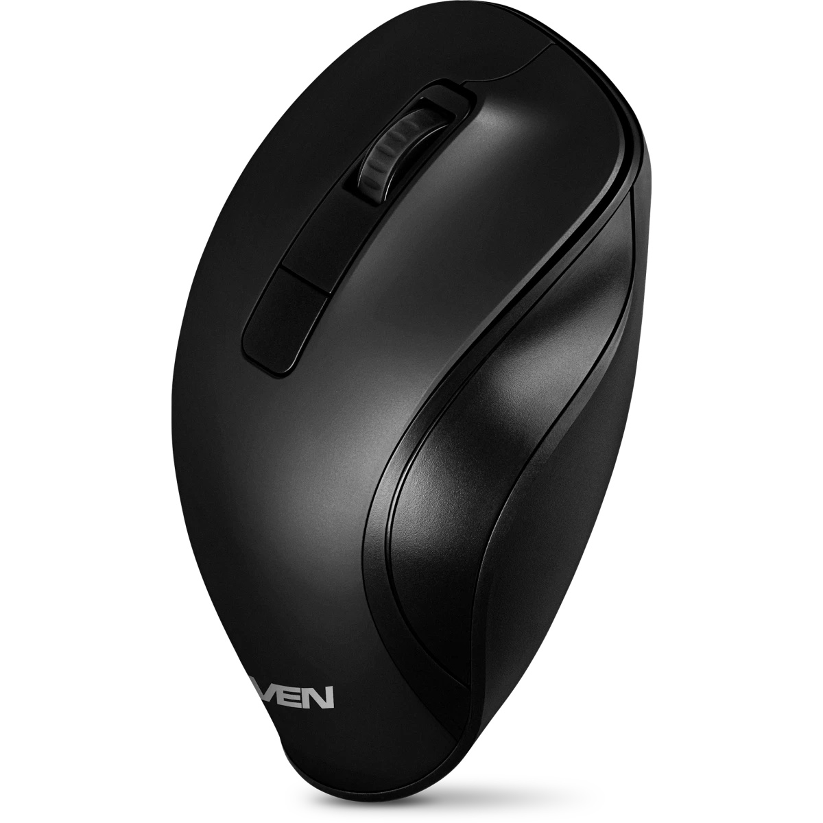 Мышь беспроводная Sven RX-525SW черная (бесшумн. кл., 5+1кл. 600-1400DPI, Soft-touch, блист.)