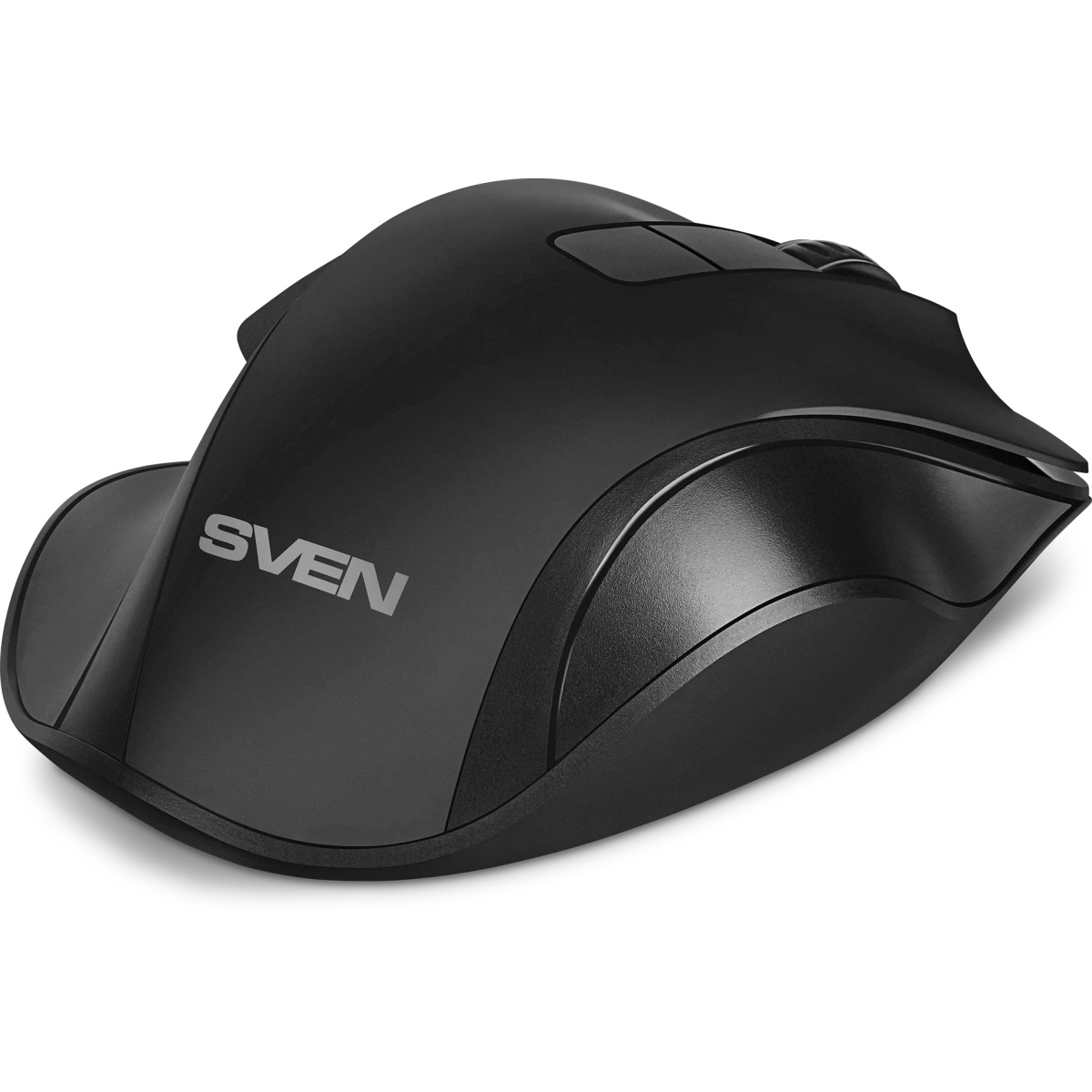 Мышь беспроводная Sven RX-525SW черная (бесшумн. кл., 5+1кл. 600-1400DPI, Soft-touch, блист.)