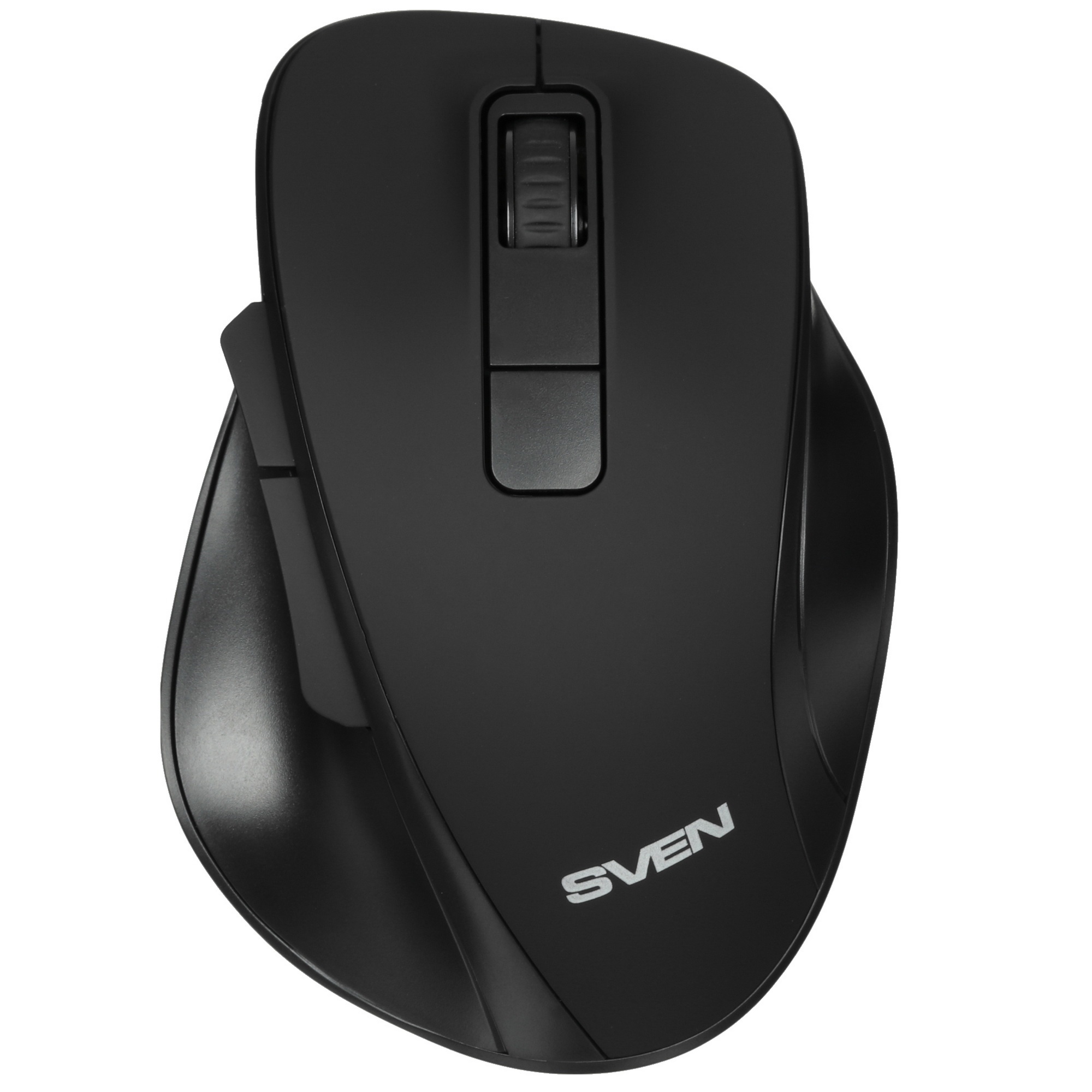 Мышь беспроводная Sven RX-525SW черная (бесшумн. кл., 5+1кл. 600-1400DPI, Soft-touch, блист.)