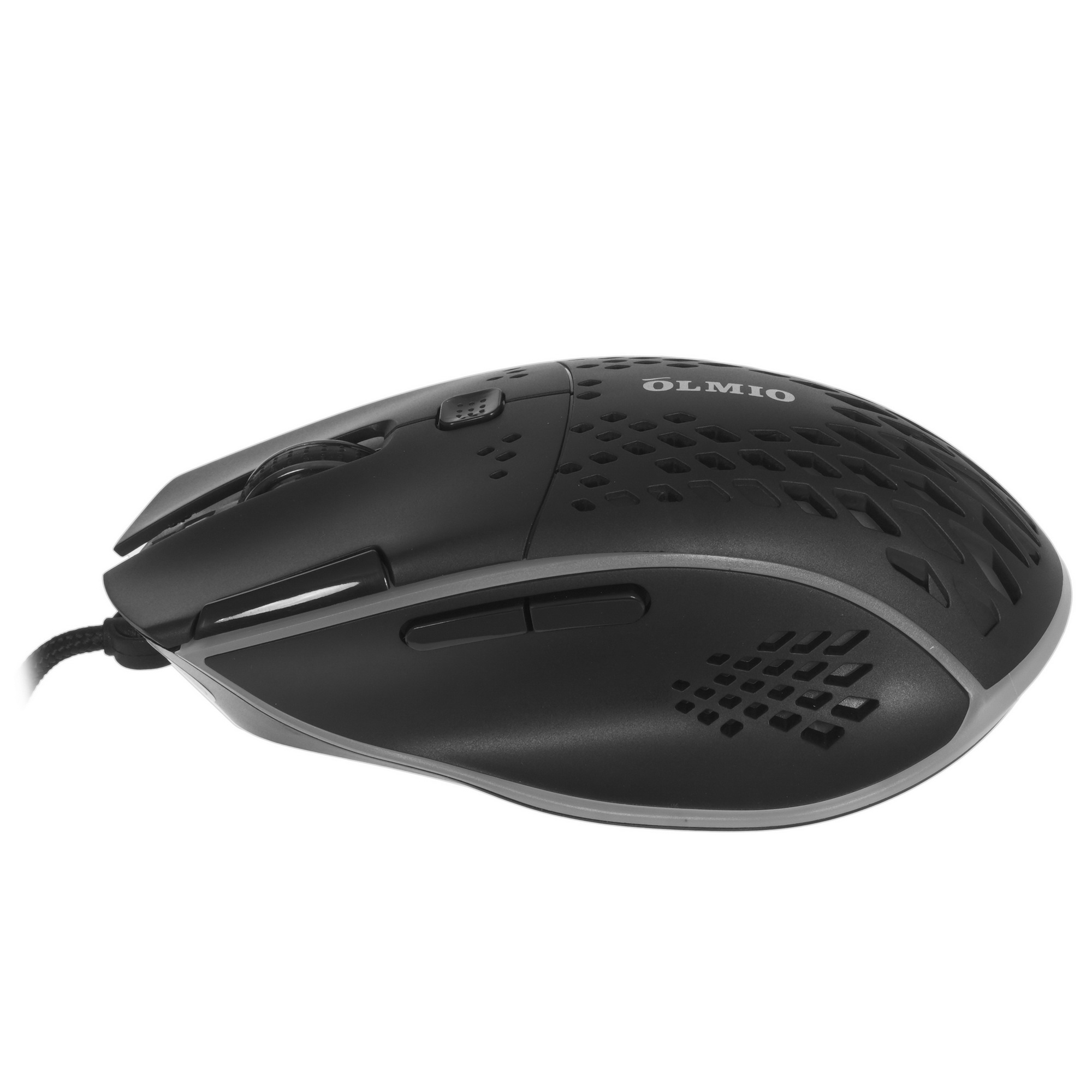 Мышь проводная игровая OLMIO CM-99 Gaming Series черный 250см\7 прог кнопок\7200 Dpi\125Hz\RGB\78гр