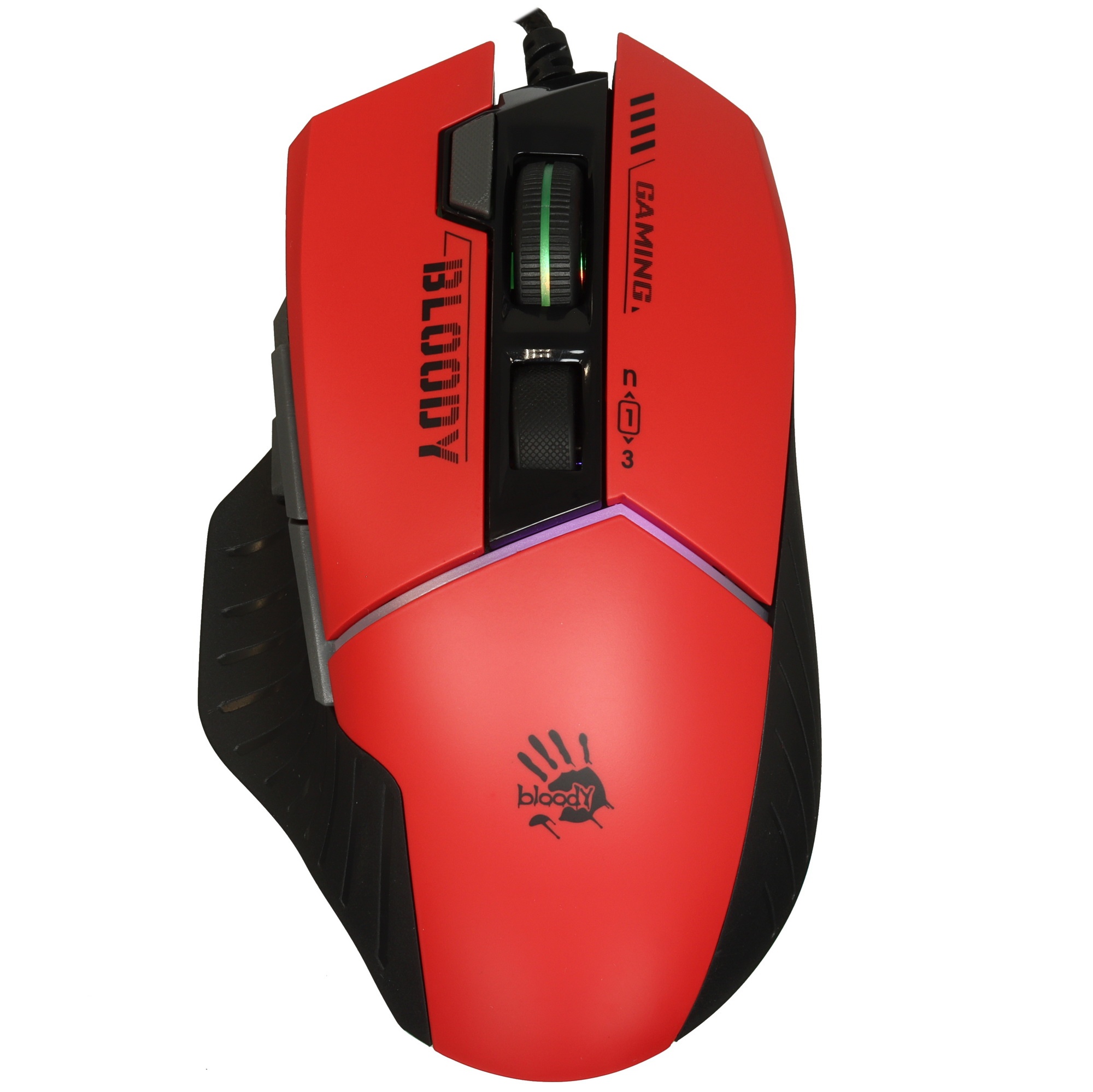 Мышь A4Tech Bloody W95 Max Sports красный/черный оптическая (12000dpi) USB (10but)