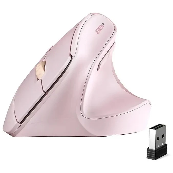 Беспроводная вертикальная мышка UGREEN M571P (65666) Wireless Vertical Mouse 2.4GHz & Bluetooth.   Ц