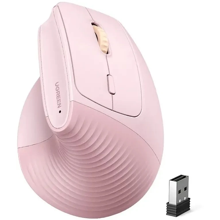 Беспроводная вертикальная мышка UGREEN M571P (65666) Wireless Vertical Mouse 2.4GHz & Bluetooth.   Ц