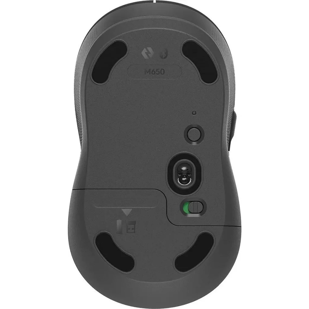 Мышь Logitech M650 L черный оптическая 4000dpi беспров. BT/Radio USB (910-006350)