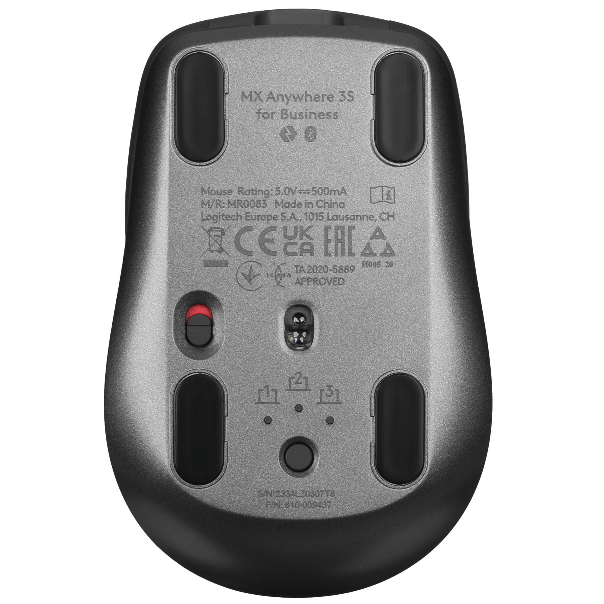 Мышь беспроводная Logitech MX Anywhere 3S, USB, черный
